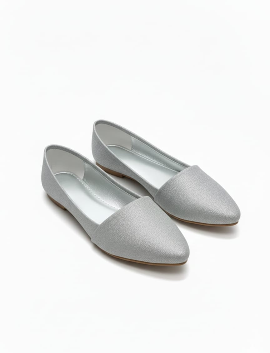 Classy Silver Shimmer Pumps for Women