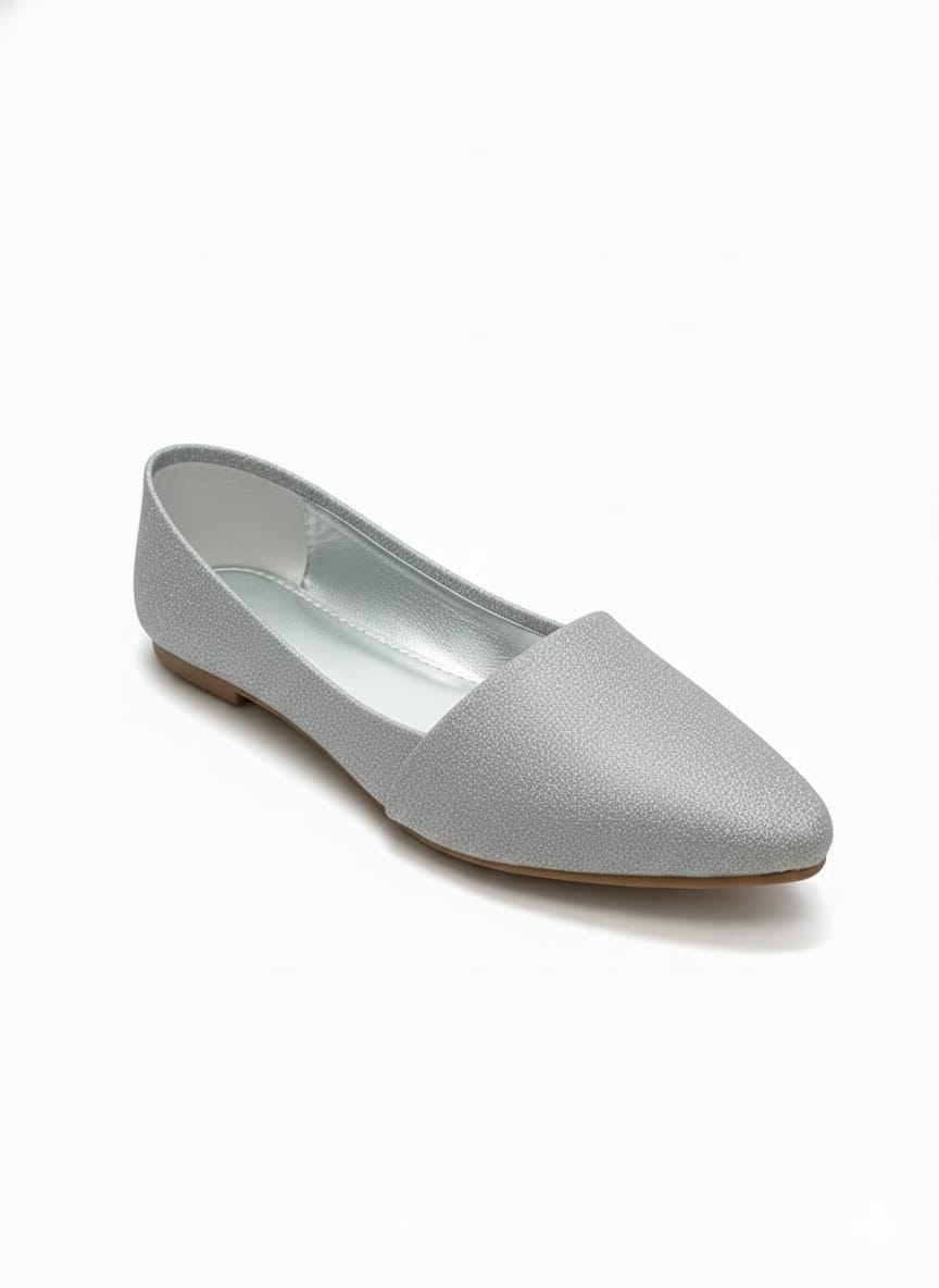 Classy Silver Shimmer Pumps for Women