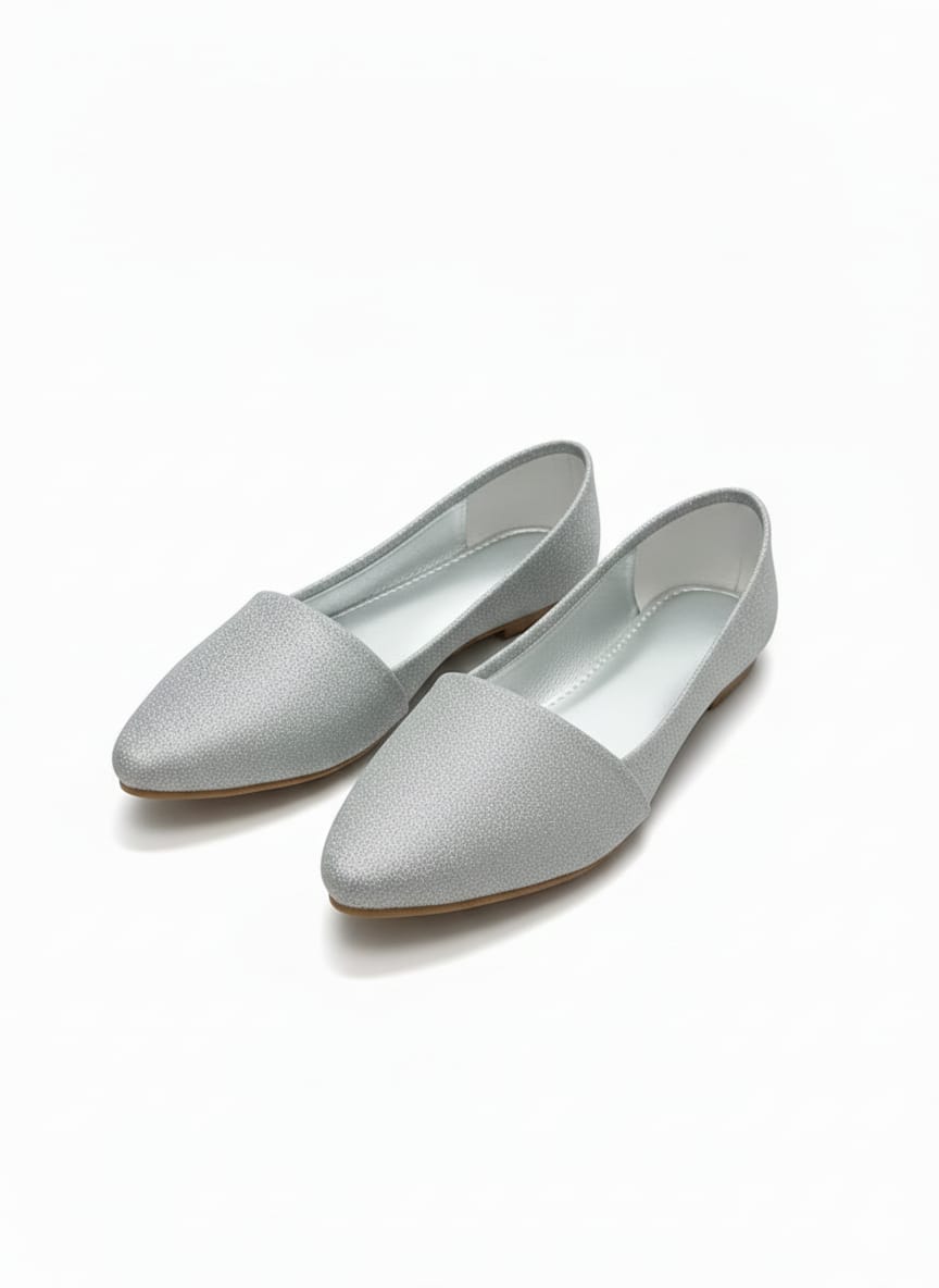 Classy Silver Shimmer Pumps for Women