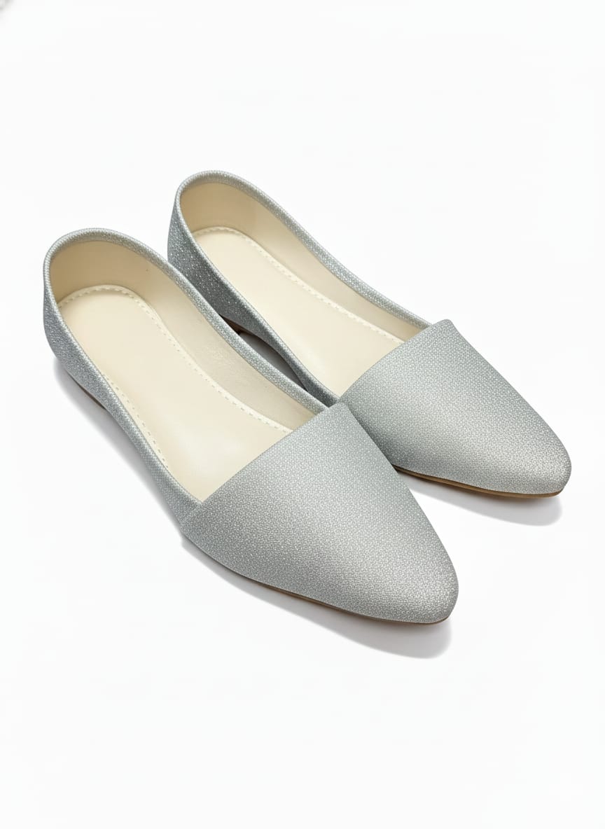 Classy Silver Shimmer Pumps for Women