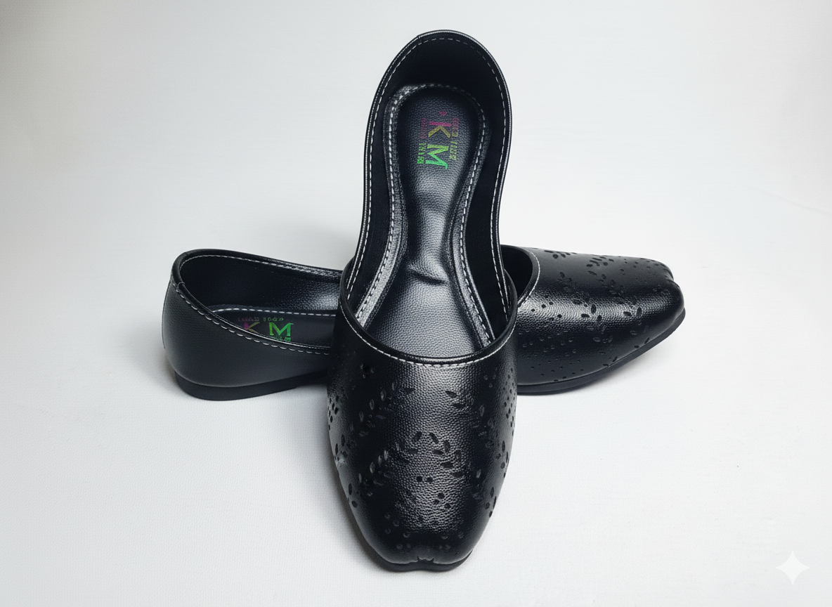 Women's Mustard Yellow Laser Cut Khussa