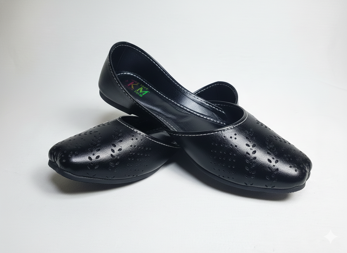 Women's Mustard Yellow Laser Cut Khussa