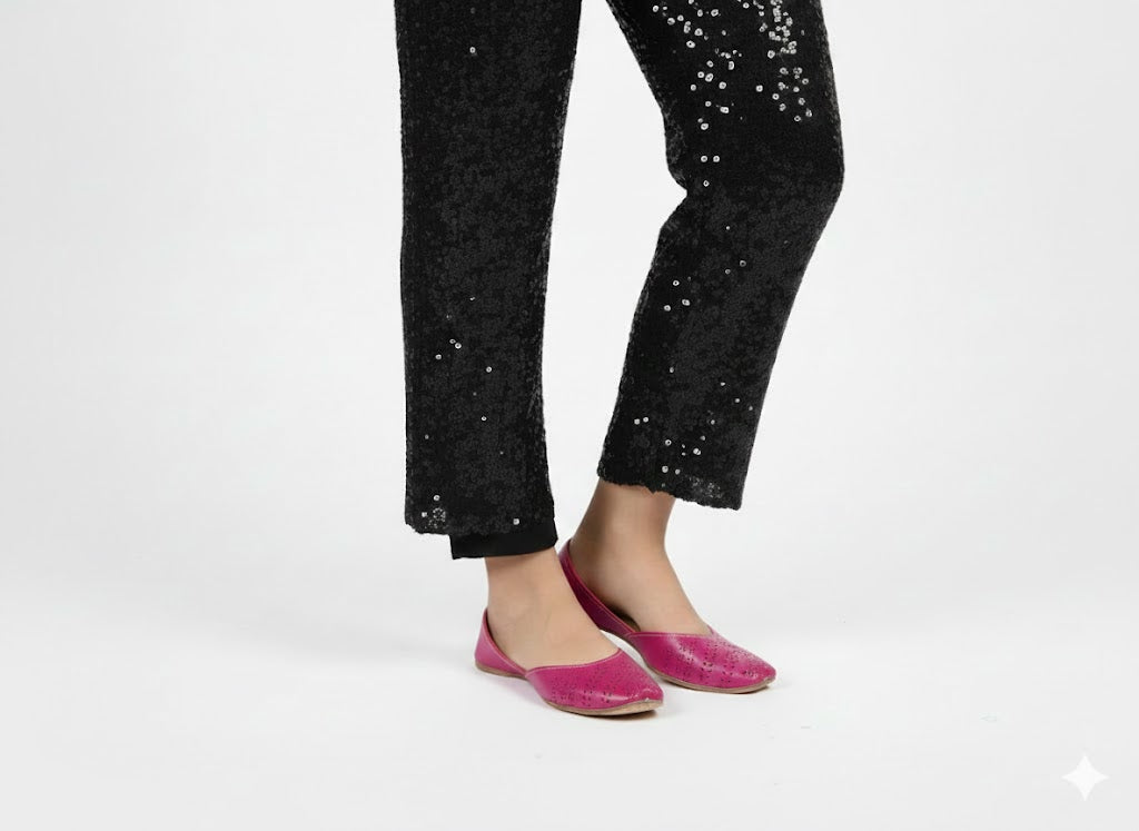 Women's Mustard Yellow Laser Cut Khussa