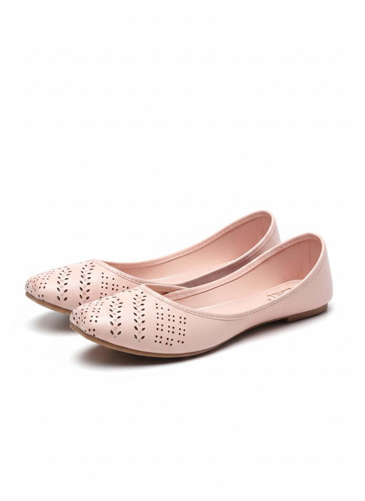 Women's Mustard Yellow Laser Cut Khussa